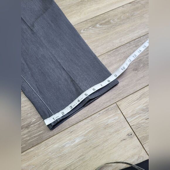 Blue Delta bespoke custom seamstress made in USA jeans grey & white stitch short - Picture 6 of 11